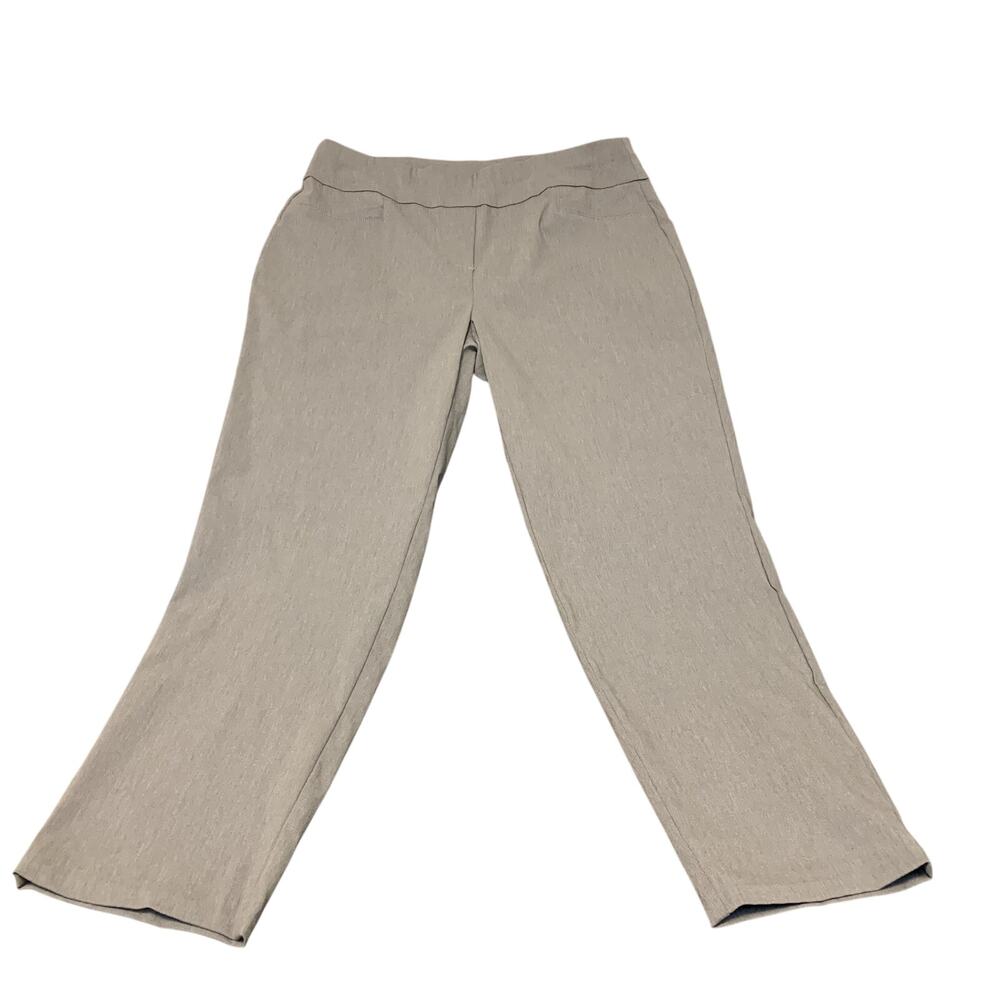 Alfred Dunner Light Gray Pull On Stretch Pant Size 120